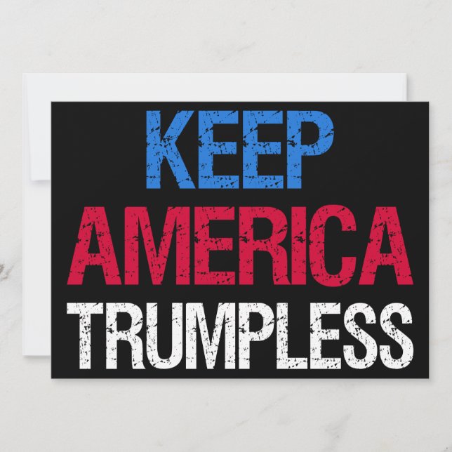 Behålla America Trumpless I Inbjudningar (Framsida)