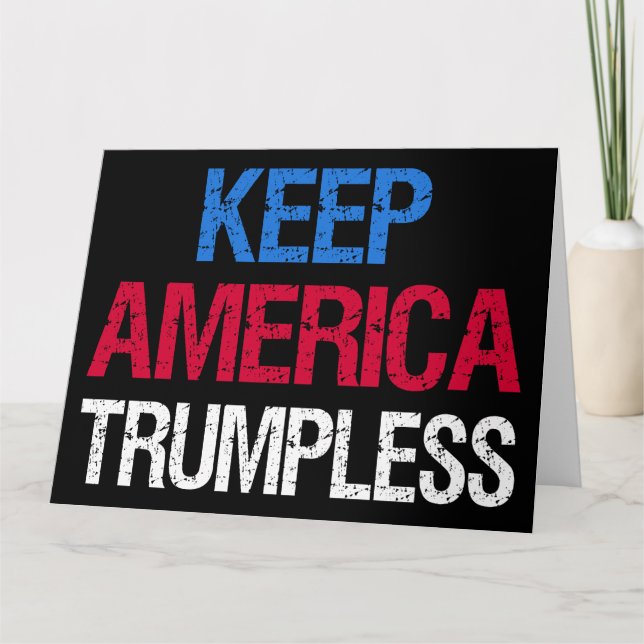 Behålla America Trumpless I Kort (Framsida)