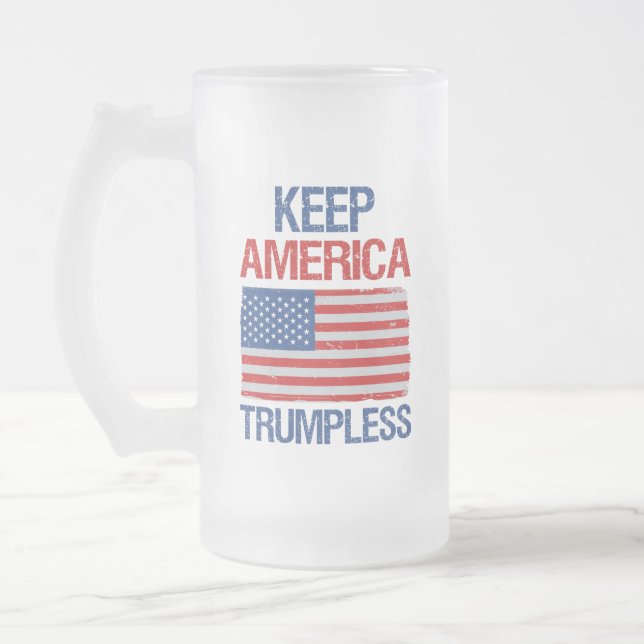 Behålla America Trumpless III Frostat Ölglas (Vänster)