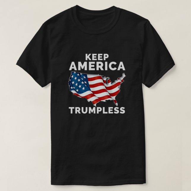 BEHÅLLA AMERICA TRUMPLESS T-Shirt (Design framsida)