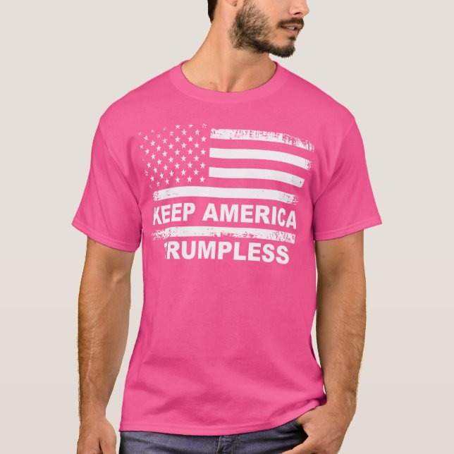 Behålla America Trumpless T Shirt (Framsida)