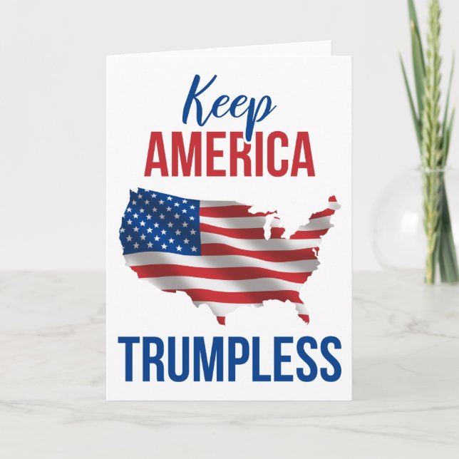 Behålla America Trumpless V Kort (Framsida)