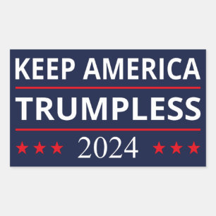 Behålla America Trumpless VII Rektangulärt Klistermärke