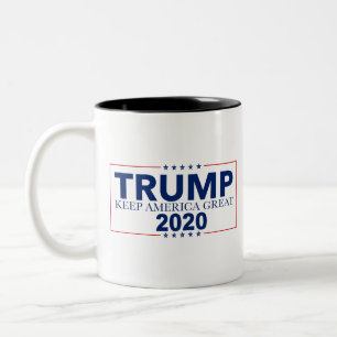Behålla America Underbar 2020 Val Donald Trump Två-Tonad Mugg