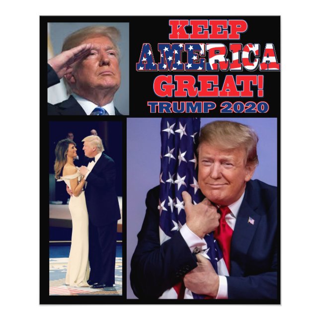 Behålla America Underbar - Trump 2020 Fototryck (Framsidan)
