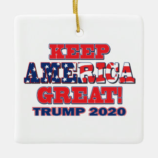 Behålla America Underbar Trump 2020 Julgransprydnad Keramik