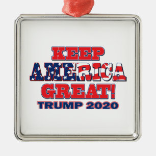 Behålla America Underbar Trump 2020 Julgransprydnad Metall