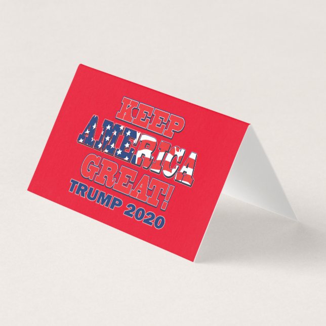 Behålla America Underbar Trump 2020 Kort (Framsida)