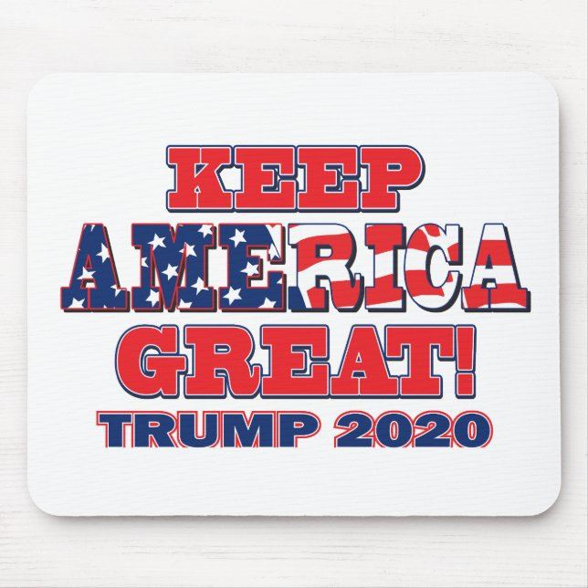 Behålla America Underbar - Trump 2020 Musmatta (Framsidan)