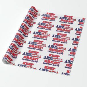 Behålla America Underbar Trump 2020 Presentpapper