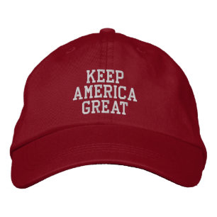Behålla Amerika Underbar Broderad Keps