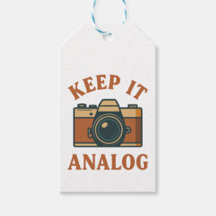 Behålla analog presentetikett