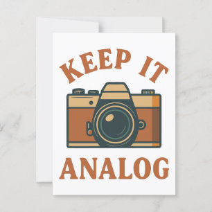 Behålla analog vykort