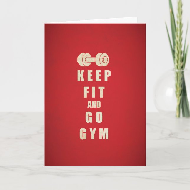 Behålla Anpassa till GYM-offert Kort (Framsida)
