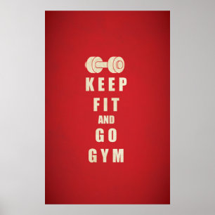 Behålla Anpassa till GYM-offert Poster
