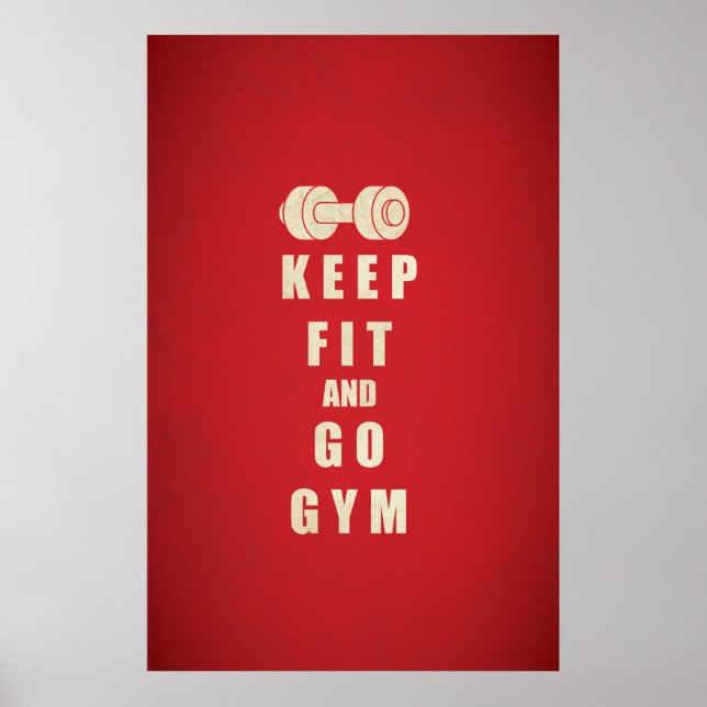 Behålla Anpassa till GYM-offert Poster (Framsidan)