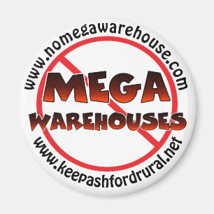 Behålla Ashford Rural Säg nej till Mega Warehouse Magnet