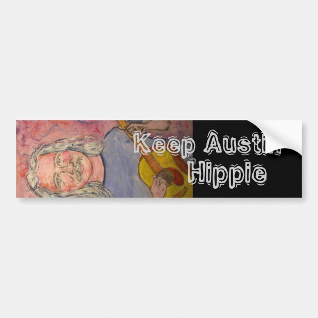 Behålla Austin Hippie Bildekal (Framsidan)