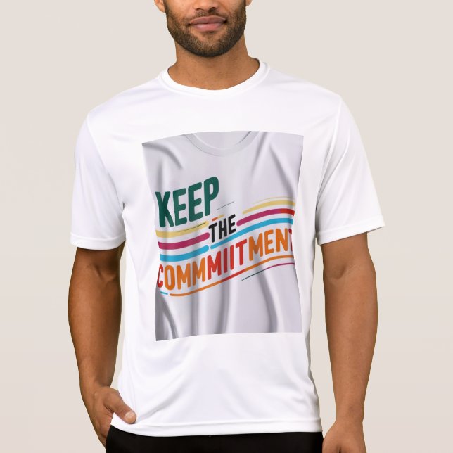 Behålla av åtagandemotivet T-Shirt (Framsida)
