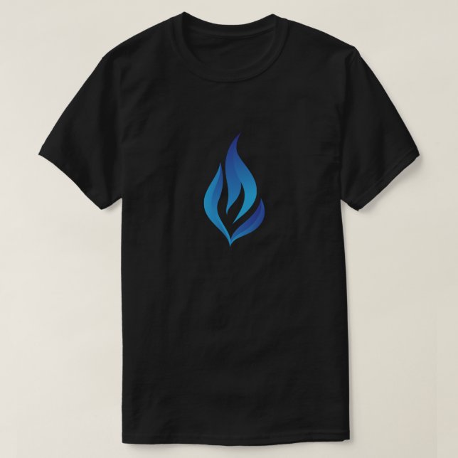 Behålla av Blue Flame Lit T Shirt (Design framsida)