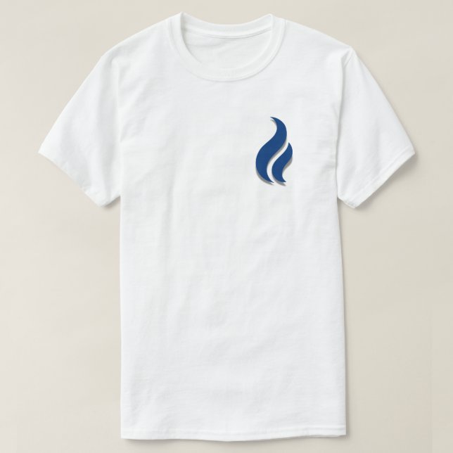 Behålla av Blue Flame Lit T Shirt (Design framsida)