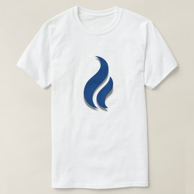 Behålla av Blue Flame Lit T Shirt (Design framsida)