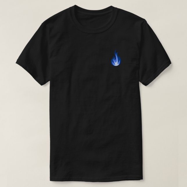 Behålla av Blue Flame Lit T Shirt (Design framsida)