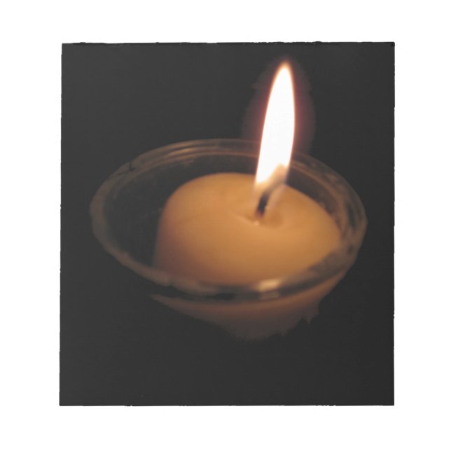 Behålla av flambrännljus anteckningsblock (Framsida)