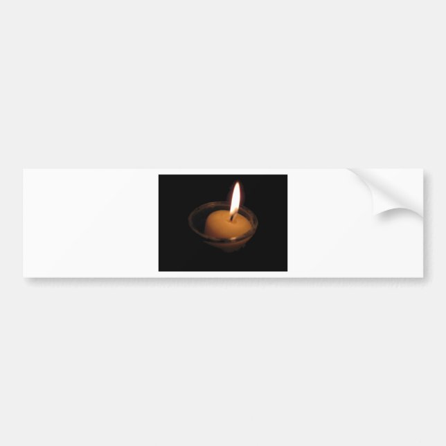 Behålla av flambrännljus bildekal (Framsidan)