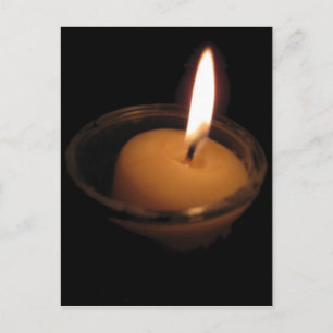Behålla av flambrännljus vykort