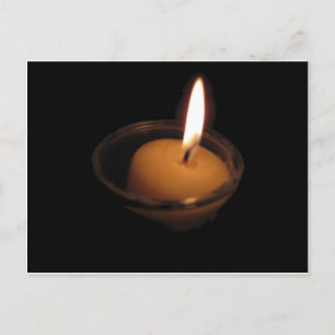 Behålla av flambrännljus vykort