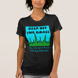 Behålla av gräs t-shirt