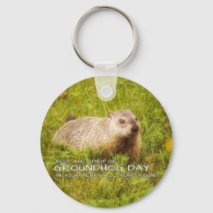 Behålla av Groundhog Day-andan Nyckelring