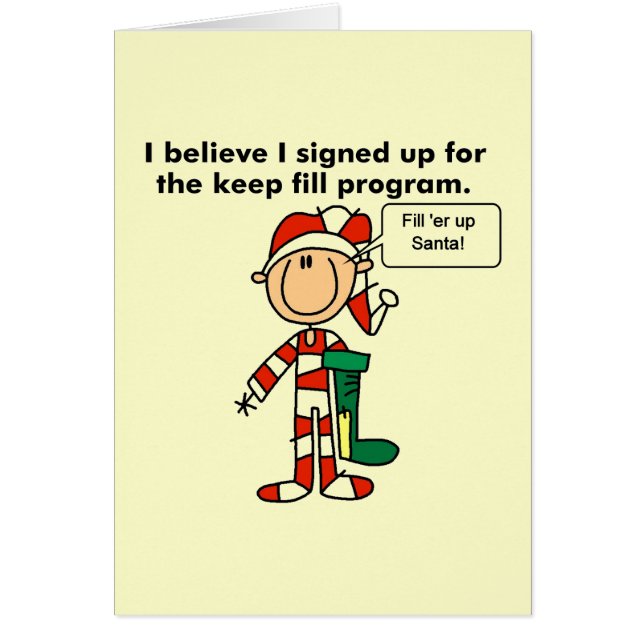 Behålla av julklapp hälsningskort (Framsidan)