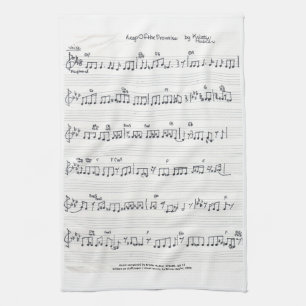 Behålla av kökshandduken Promise Lakan Music Kökshandduk