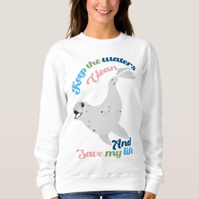Behålla av vatten ren Norppa T Shirt (Framsida)
