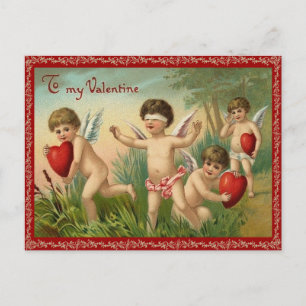 Behålla Away Valentine vycard Helg Vykort