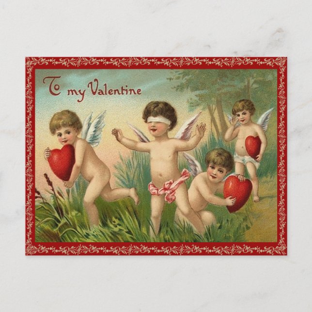 Behålla Away Valentine vycard Helg Vykort (Framsida)