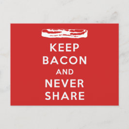 Behålla Bacon och aldrig  Vykort