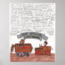 Behålla beständig, liten Dreamer 11 x 14 Poster