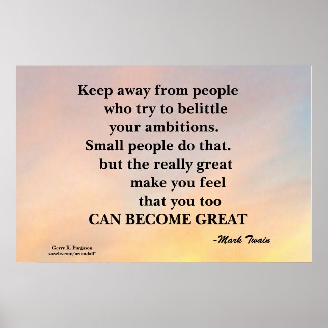 BEHÅLLA BORT FRÅN MÄNNISKORS MOTIVERADE POSTER (Framsidan)