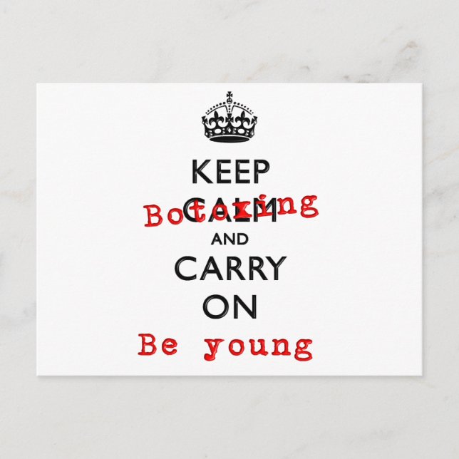 BEHÅLLA BOTOXING VYKORT (Framsida)