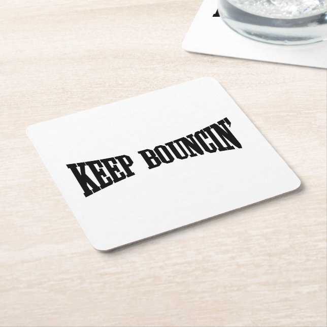 Behålla Bouncin' Underlägg Papper Kvadrat (Vinklad)