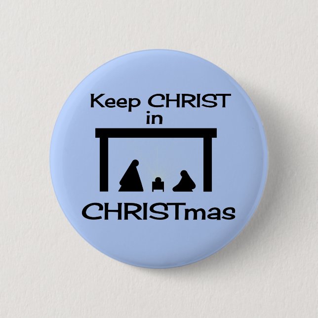 Behålla CHRIST i CHRISTMAS-knapp / PIN Knapp (Framsida)
