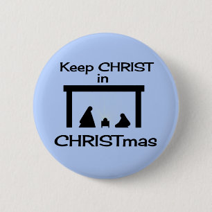 Behålla CHRIST i CHRISTMAS-knapp / PIN Knapp