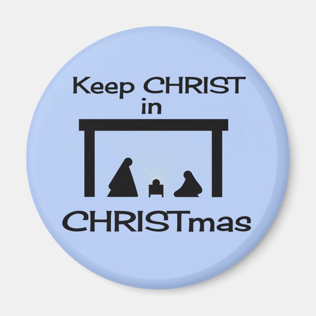 Behålla CHRIST i CHRISTmas Magnets Magnet (Framsidan)