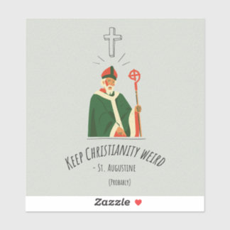 Behålla Christianity Konstig Vinyl Sticker Klistermärken