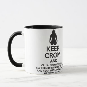 Behålla Crom och krossa dina fiender Mugg