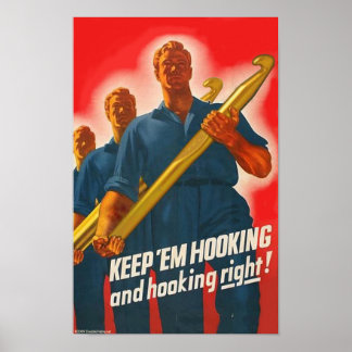 Behålla de Hooking - poster