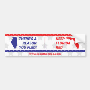 Behålla De Red - Bumper Sticker IL till FL Bildekal